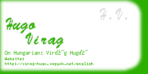 hugo virag business card